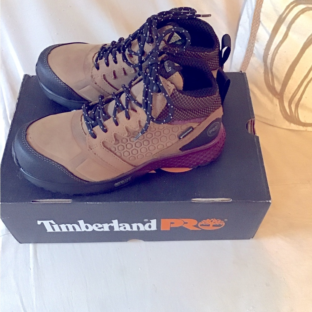 Timberland Pro Reaxion Waterproof Women Shoes Composite Safety Toe Hike 6.5 New